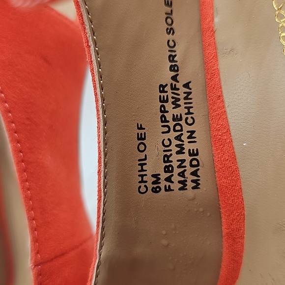 J Thalia Sodi Women's Chloe Embellished Ankle-Strap Platform Coral Sz 6M - Picture 8 of 13